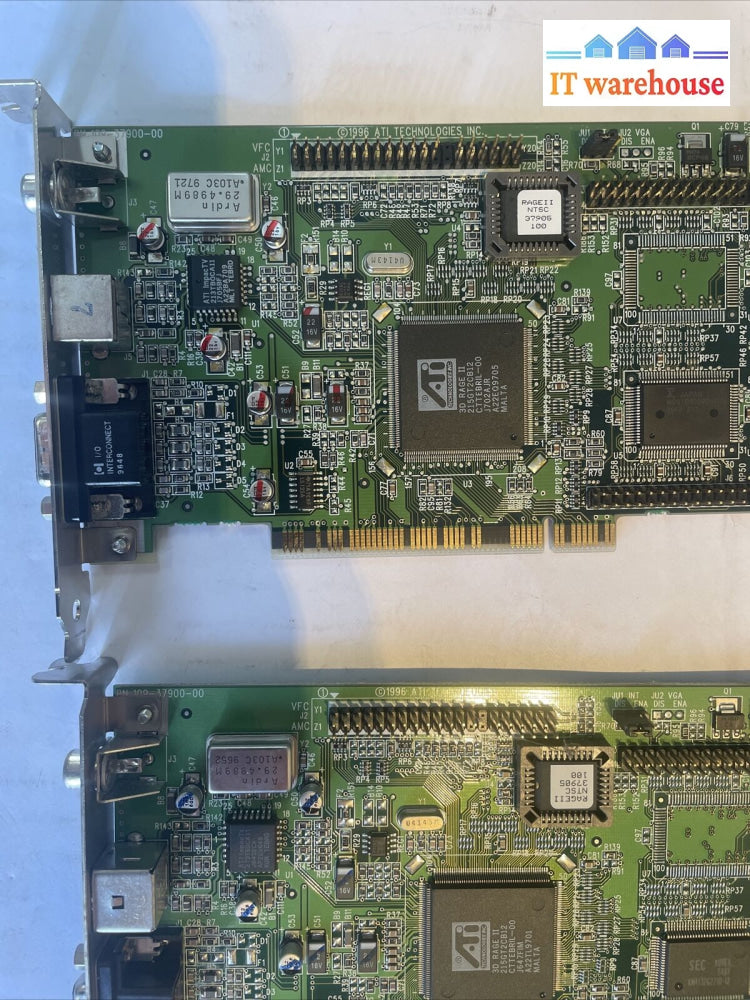 1X Ati Pci Card 109-37900-00 3D Rage Ii 1023790600 S-Vid Vga Comp-Out Video