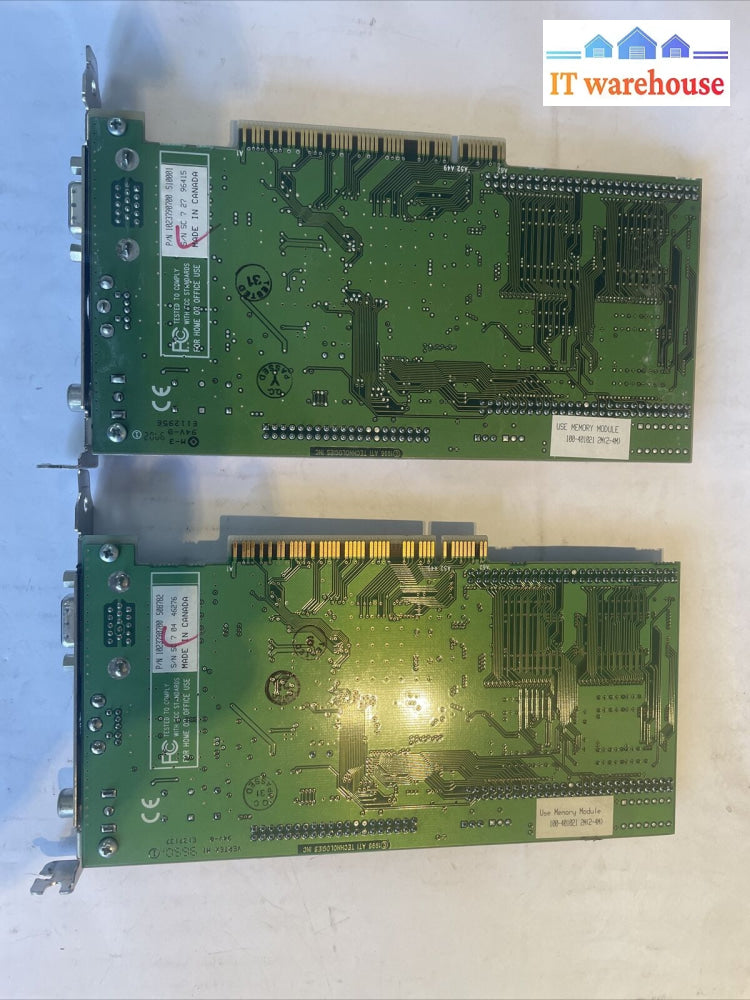 1X Ati Pci Card 109-37900-00 3D Rage Ii 1023790600 S-Vid Vga Comp-Out Video