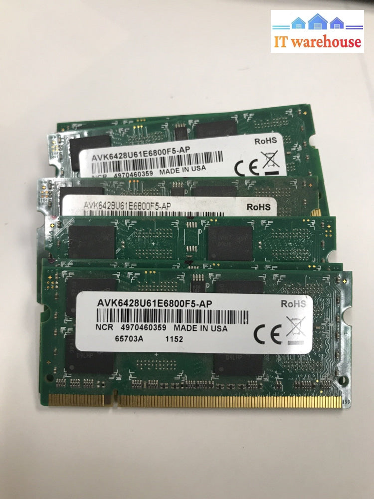 1x AVK6428U61E6800F5-AP Avant 1GB PC2-6400 DDR2-800MHz Unbuffered CL6 RAM