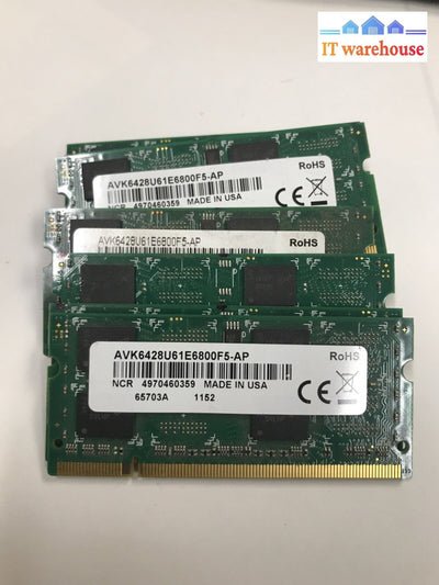 1x AVK6428U61E6800F5-AP Avant 1GB PC2-6400 DDR2-800MHz Unbuffered CL6 RAM