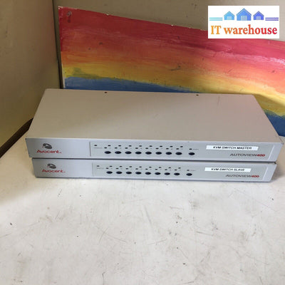 1X Avocent Autoview 400 8-Port Kvm Switch Tested