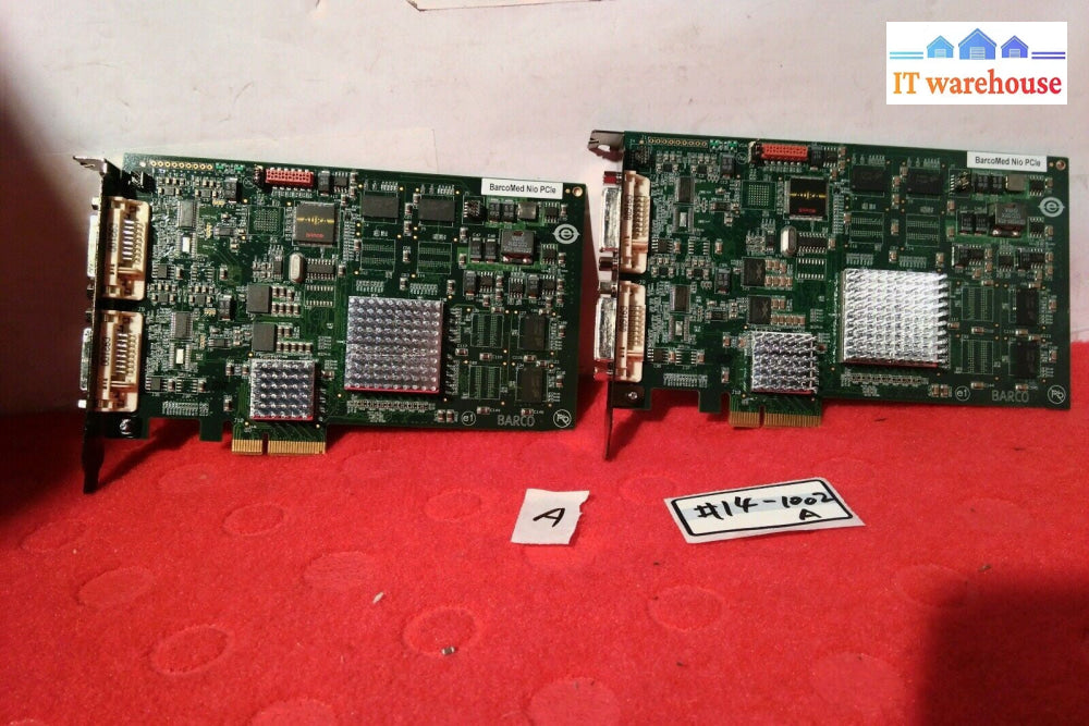 - 1x  BARCO BarcoMed Nio PCIE K9305004  DISPLAY CONTROLLER CARD K750517
