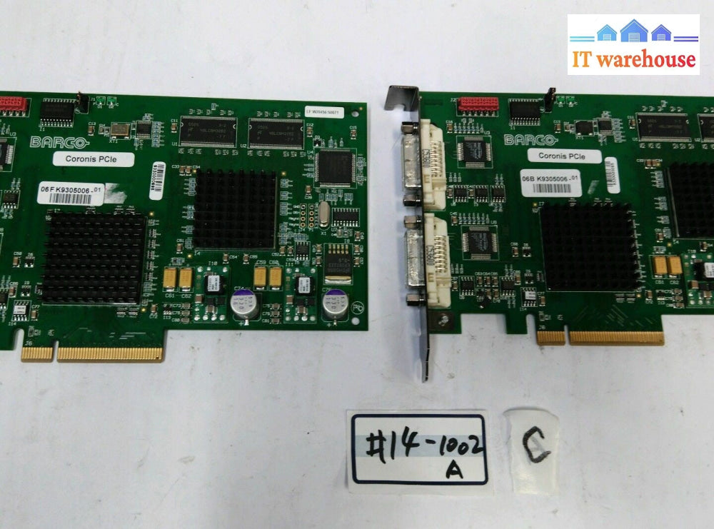 - 1x BARCO K9305006 BarcoMed PCIe Coronis PCIExpress  Display Controller Card