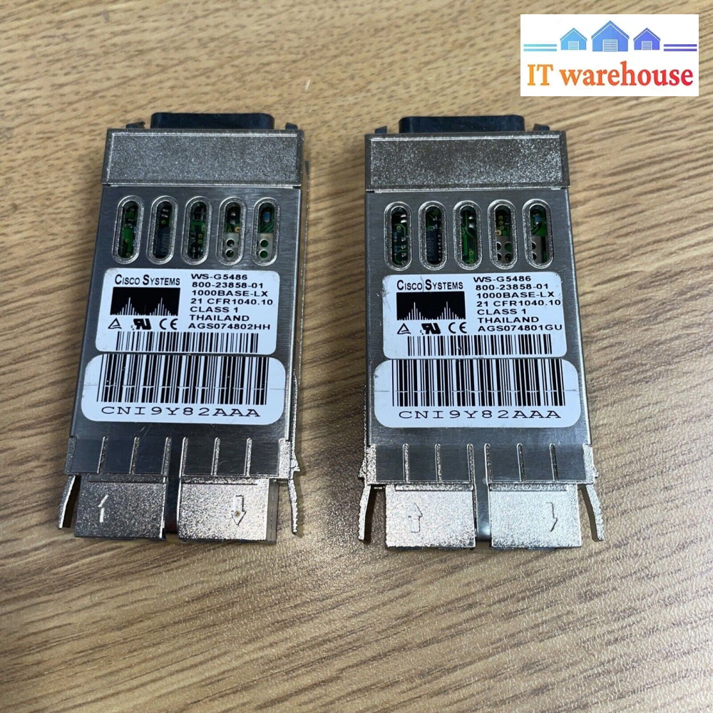 (1x) Cisco 30-0703-01, 30-0703-02 1000Base-LX GBIC Module 1300nm WS-G5486