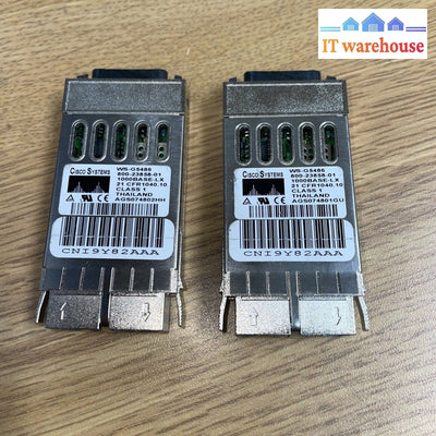 (1x) Cisco 30-0703-01, 30-0703-02 1000Base-LX GBIC Module 1300nm WS-G5486
