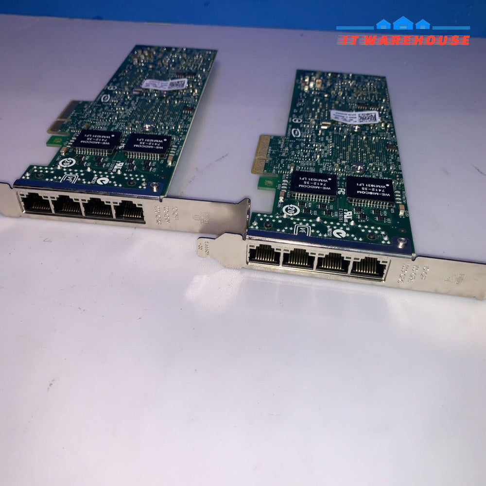 (1X) Dell Intel Pro/1000 Vt Quad Port Gigabit Ethernet Card H092P 0Yt674 0Hm9Jy