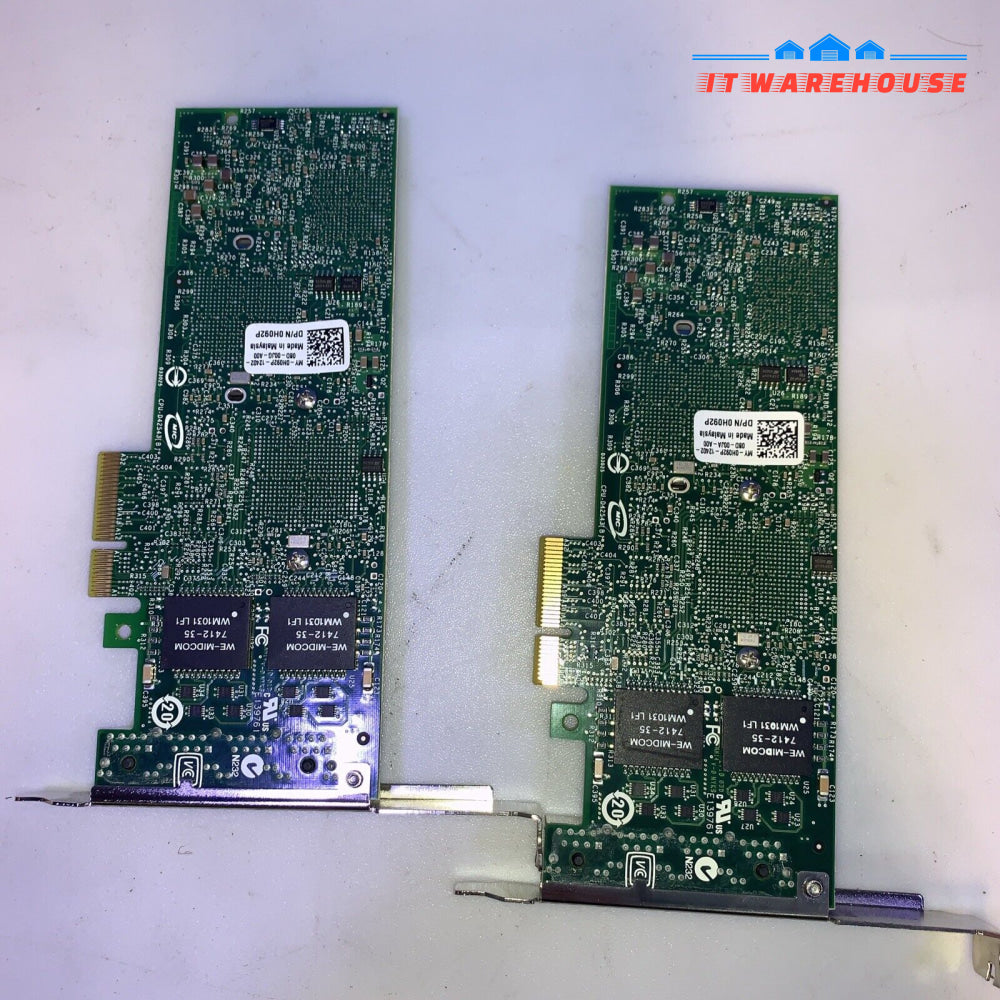 (1X) Dell Intel Pro/1000 Vt Quad Port Gigabit Ethernet Card H092P 0Yt674 0Hm9Jy