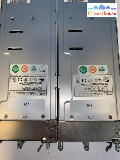 (1x)  EMACS ZIPPY M1W-6460P SERVER POWER SUPPLY 460W 100-240V