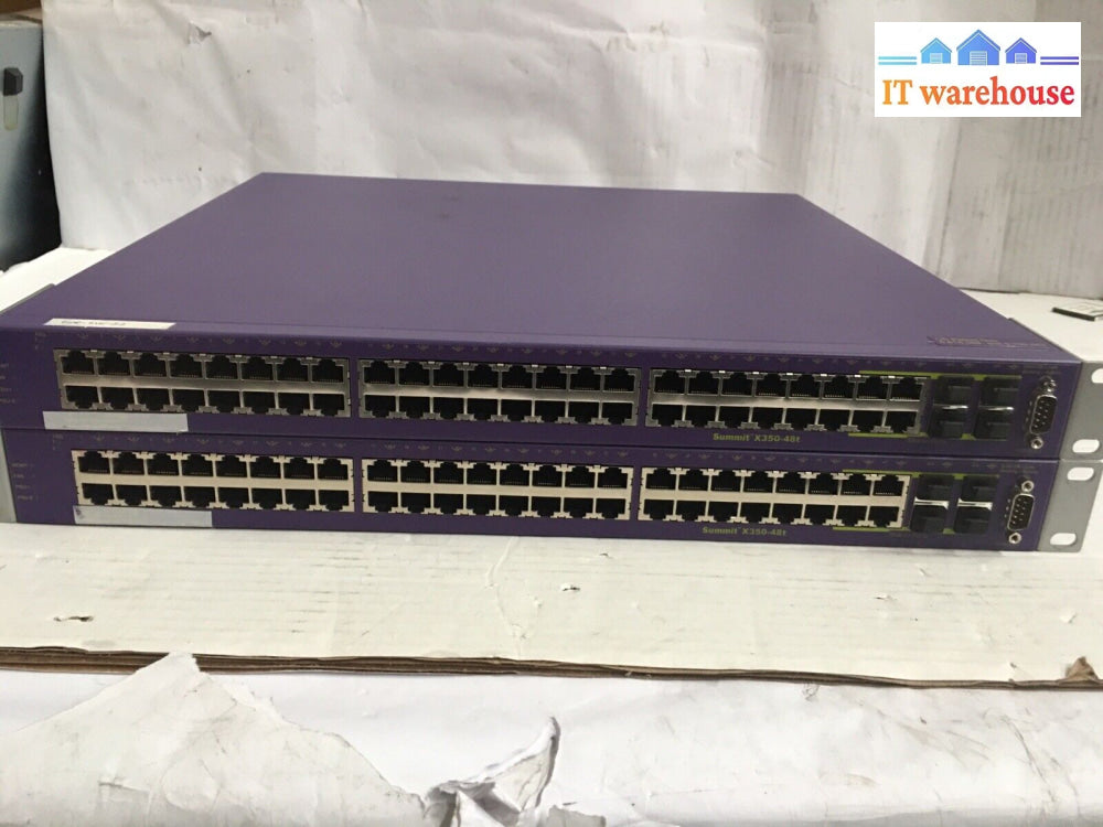 ~ 1X Extreme Networks Summit X350-48T 48-Port Layer 2 Managed Gigabit Switch