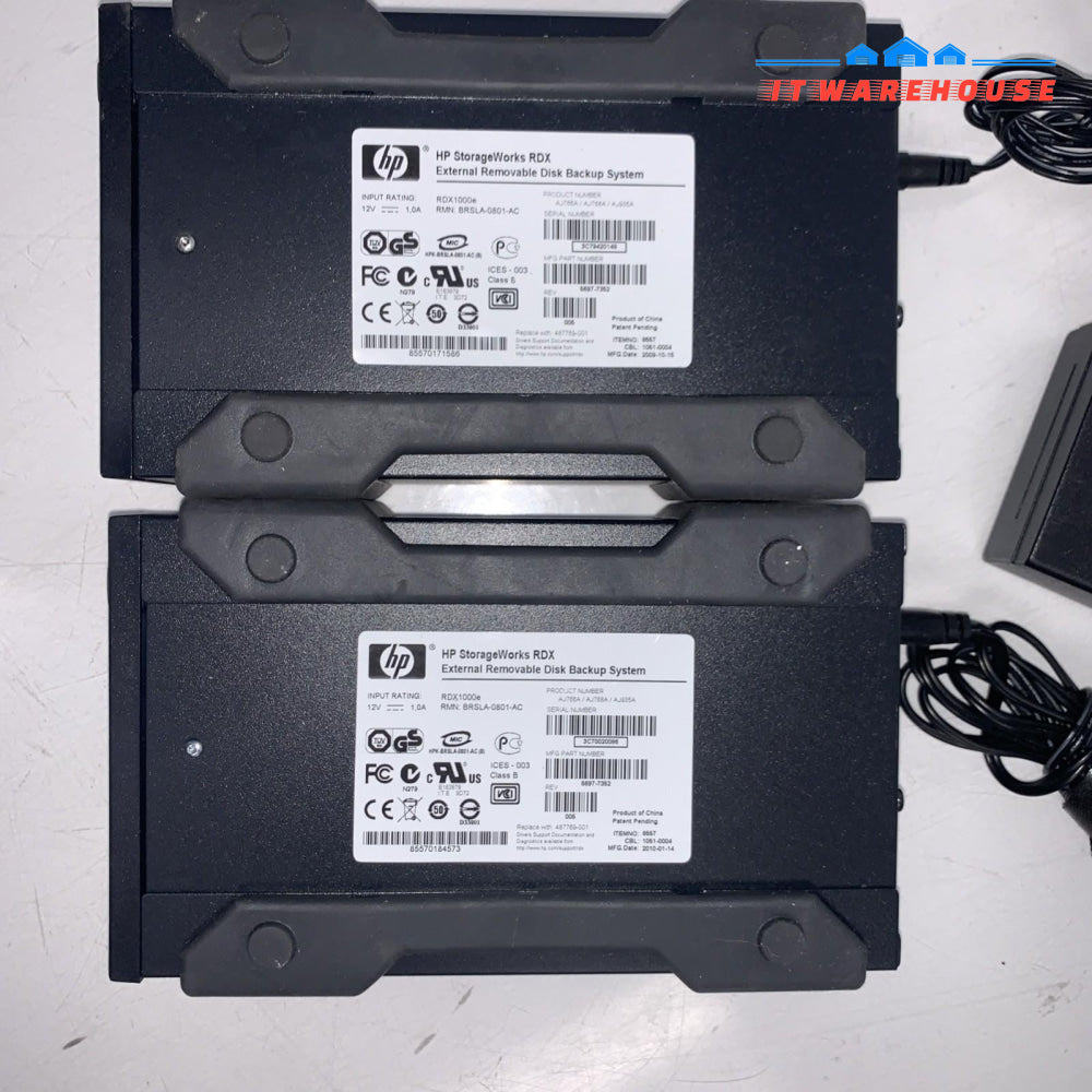 (1x)   Hewlett Packard Enterprise HPE RDX 1000e External Disk Backup drive