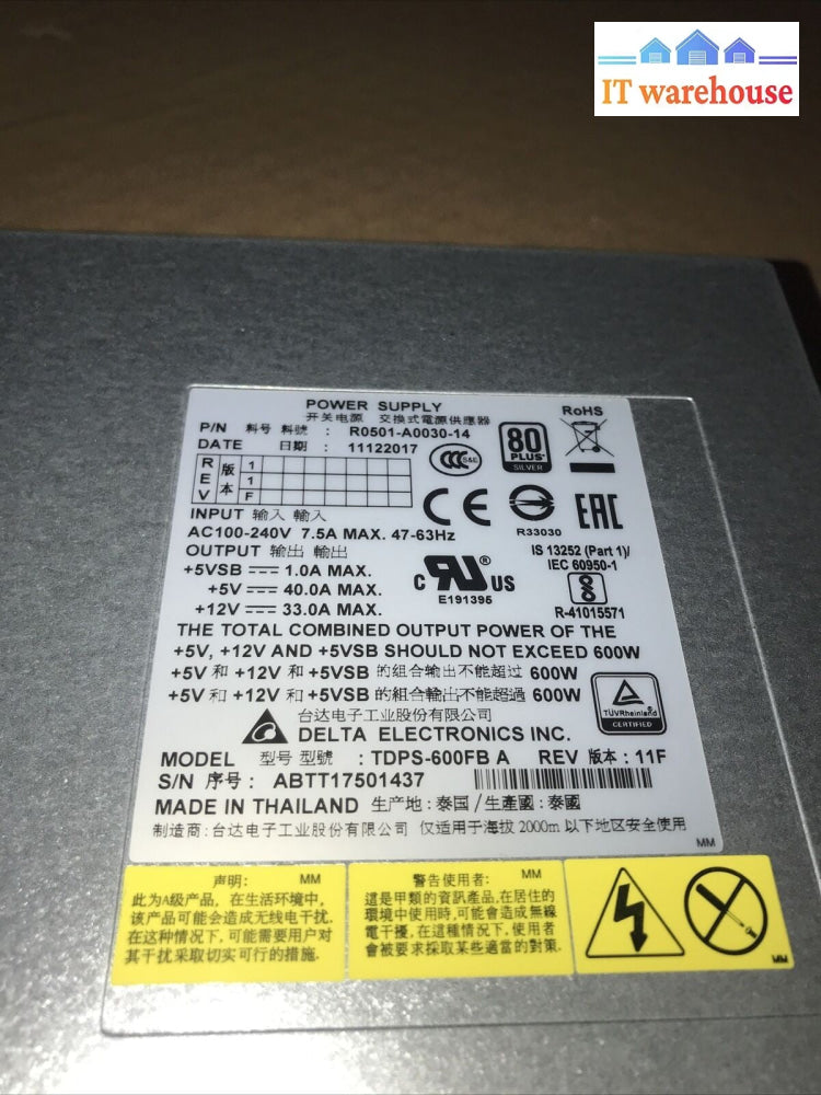 1x Hitachi DW-F800-DBSC Virtual HDD Storage Array Power Supply R0501-A0030-14