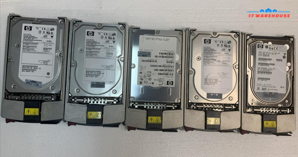 (1x )  HP 300 GB 15K RPM wide ultra320 SCSI server hard drive +caddy