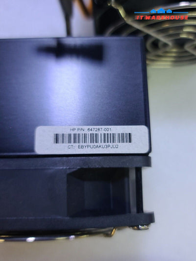 - 1x HP Z420 Z620 Workstation Socket 2011 CPU Heatsink + Fan 647287-001 Tested