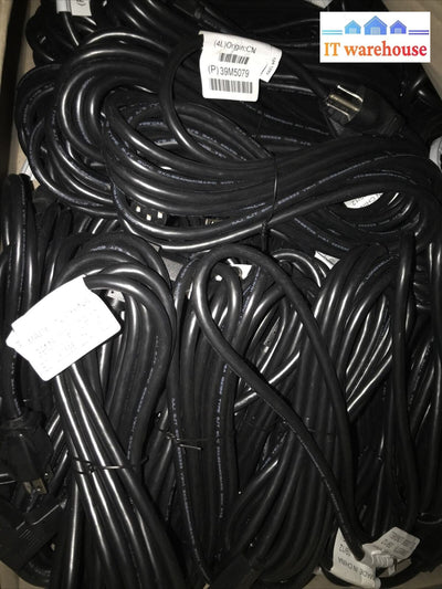 1x IBM 10a 125v 13ft-4.3m Black Power Cord 39M5079 Right Angle Longwell Cable