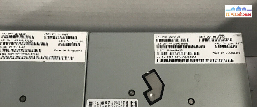 - 1x IBM 95P4516 LTO Ultrium 4 Fibre Channel 800/1600GB Tape Drives 95P5192