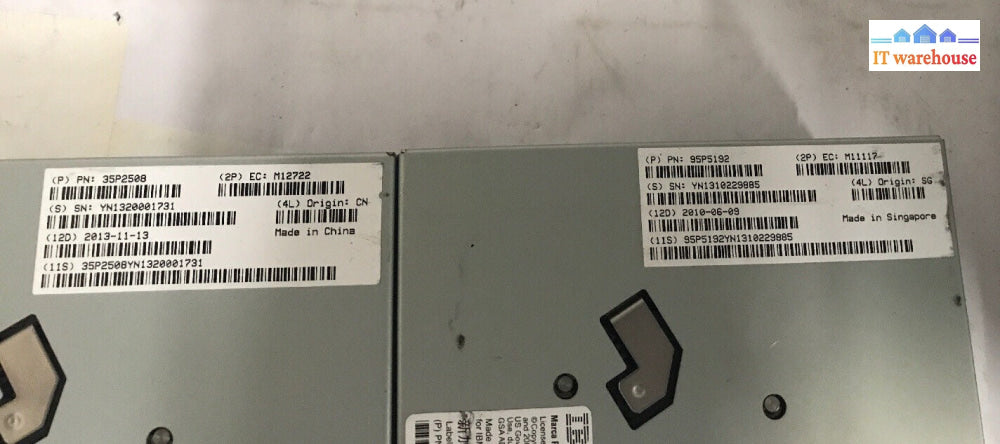- 1x IBM 95P4516 LTO Ultrium 4 Fibre Channel 800/1600GB Tape Drives 95P5192