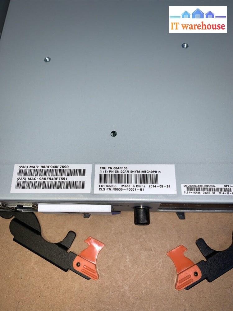 (1x) IBM Storwize V3700 Array Controller Canister Node + 4Port 8G HBA 00AR108