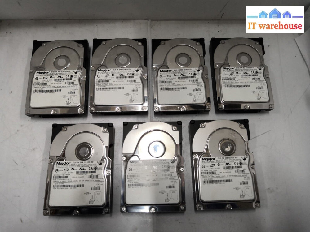 1X Maxtor Atlas 3.5’ 36Gb 80 Pin 15K Scsi U320 Hard Drive C4360 @