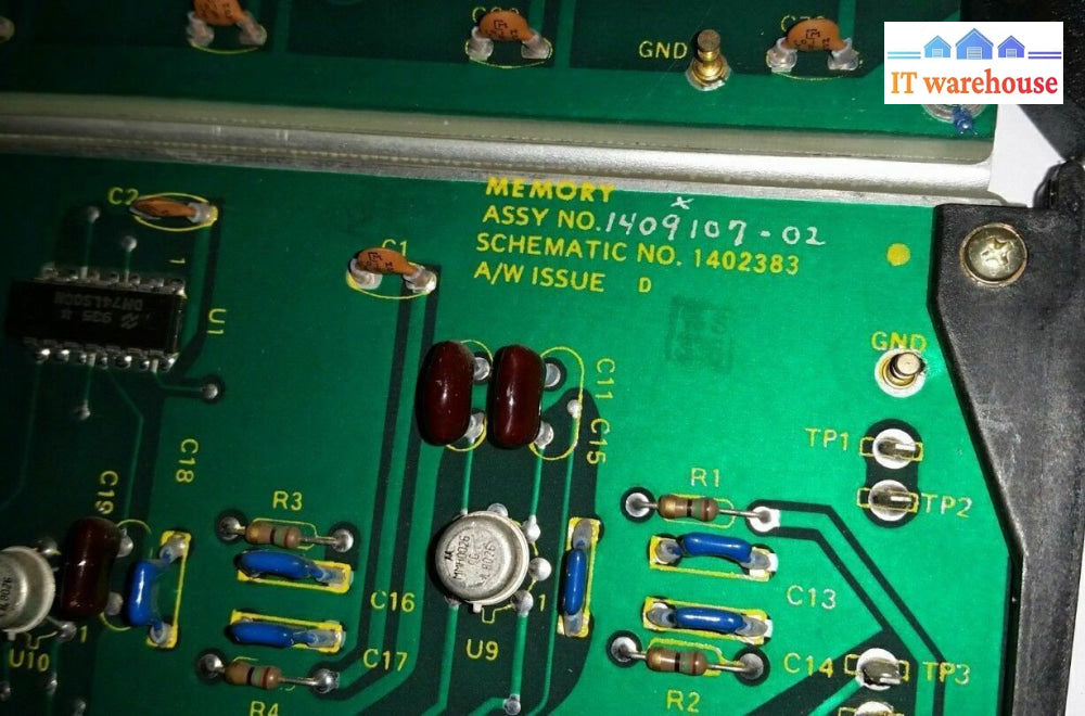 - 1x MEMORY BOARD ASSY 1409107-01(02)  SCHEMATIC 1402383 