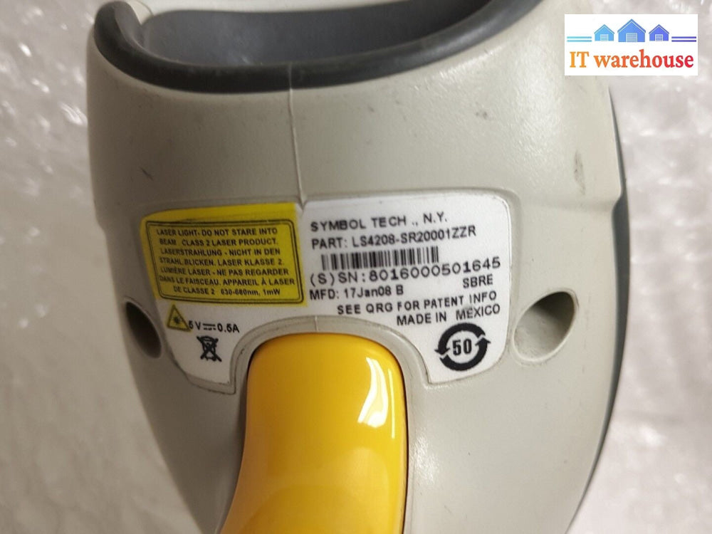 - 1x Motorola Symbol LS4208 USB Barcode  Scanner LS4208-SR20001ZZR w/ USB CABLE