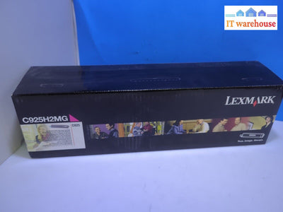 1x NEW in BOX Genuine Lexmark C925H2MG Magenta Toner Cartridge for C925 -