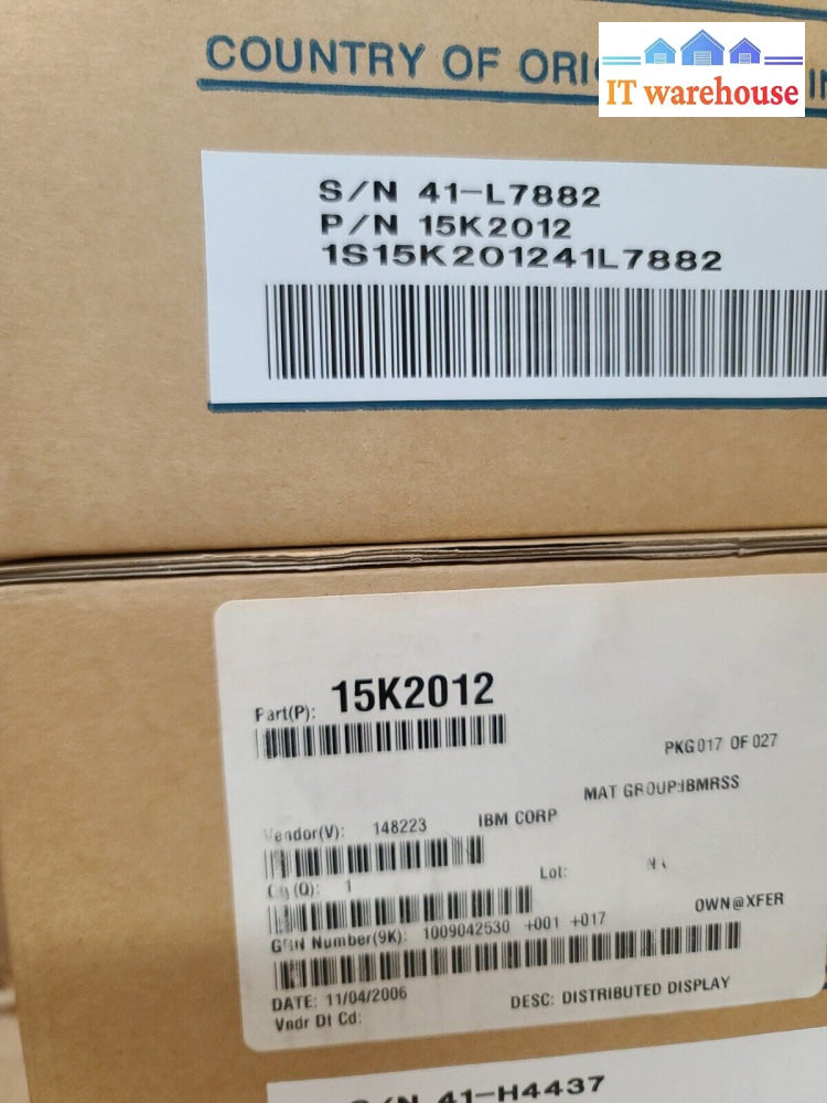 - 1x NEW Original Customer Display 15K2012 For IBM 4840 SurePOS 500