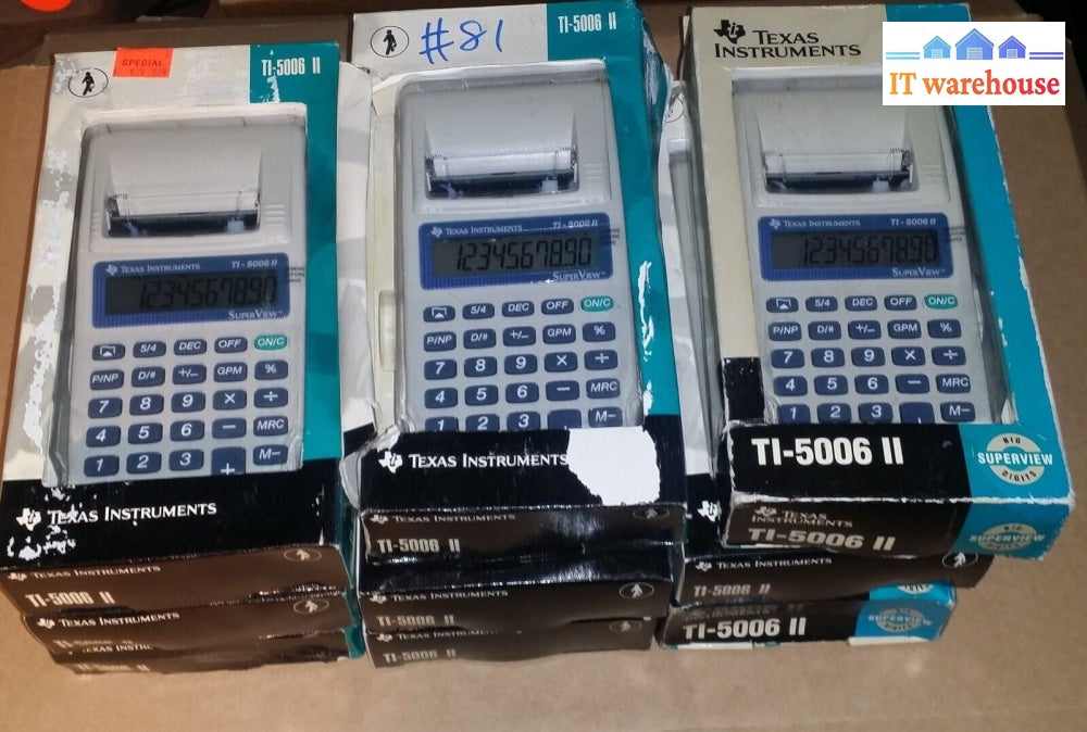 (1x)  New ~ Texas Instruments TI-5006 II Home Office Calculator (no battery) -