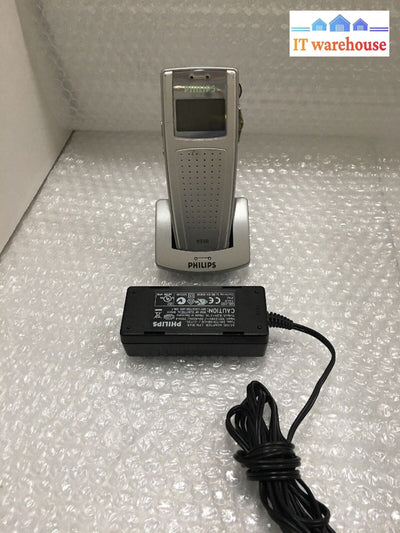 - 1x Philips LFH-9350 Pocket Digital Dictation Voice Recorder w/cradle & adapter