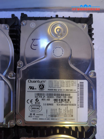 1x Quantum Dell Ultra-160 SCSI 18GB Hard Drive 063ECX -