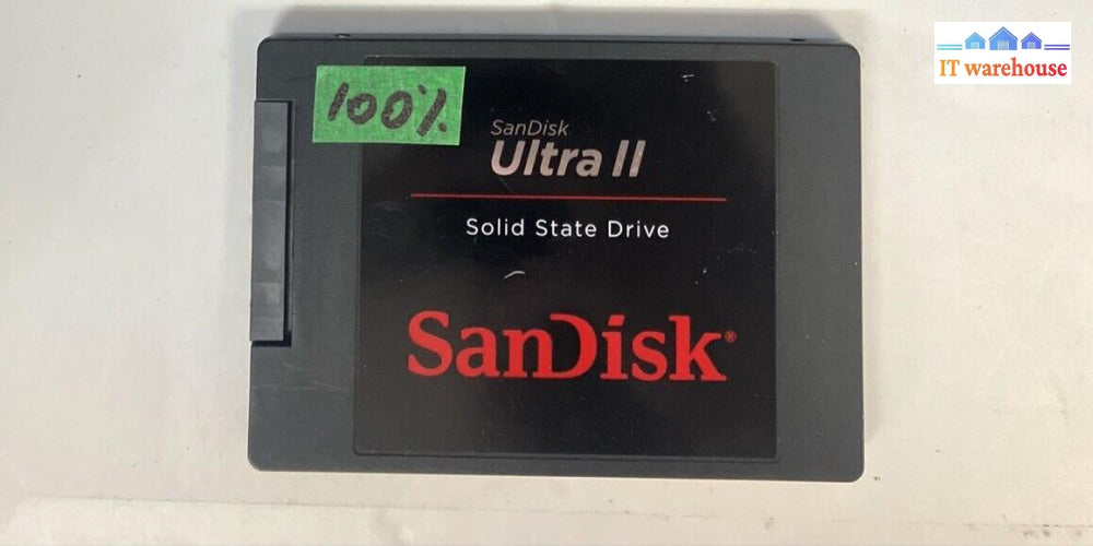 1x SanDisk Ultra II 960GB SATA 2.5’’ SDSSDHII-960G Solid State Drive SSD Tested