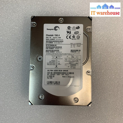 (1x) Seagate Cheetah ST373454LW 15K 73Gb 15K SCSI Ultra320 3.5’’ HDD Hard Drive