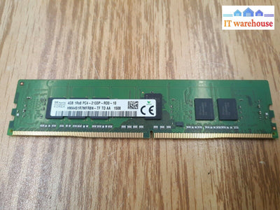 - 1x SK hynix 4GB PC4-2133P DDR4-2133 ECC SERVER RDIMM (HMA451R7MFR8N-TF) 