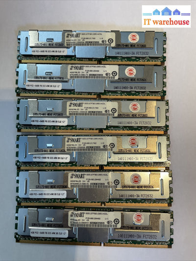 1x SMART 4GB SG5127FB212851HCDL PC2-6400 DDR2 FB ECC SDRAM (server) Memory