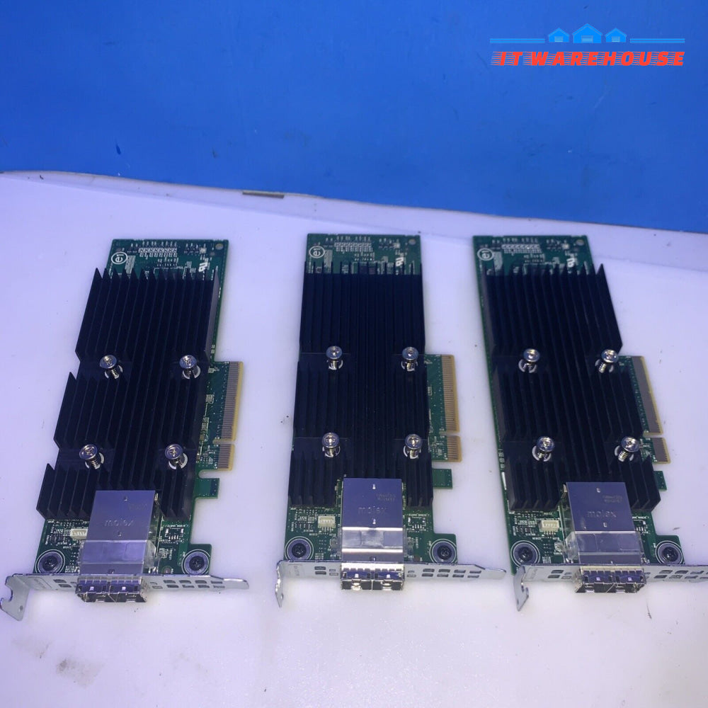 (1x) T93GD DELL 12GB/S SAS DUAL PORT PCI-E EXTERNAL HOST BUS ADAPTER CARD 0T93GD