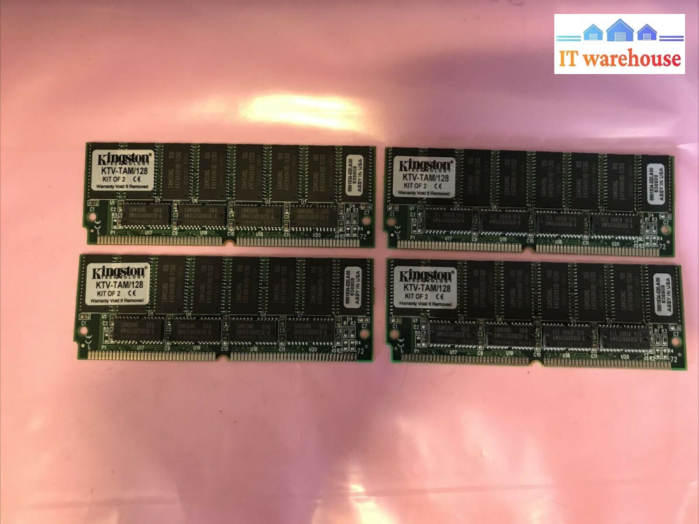(1X) Vintage Ktv-Tam/128 Kingston Simm Parity Fastpage Ram Memory