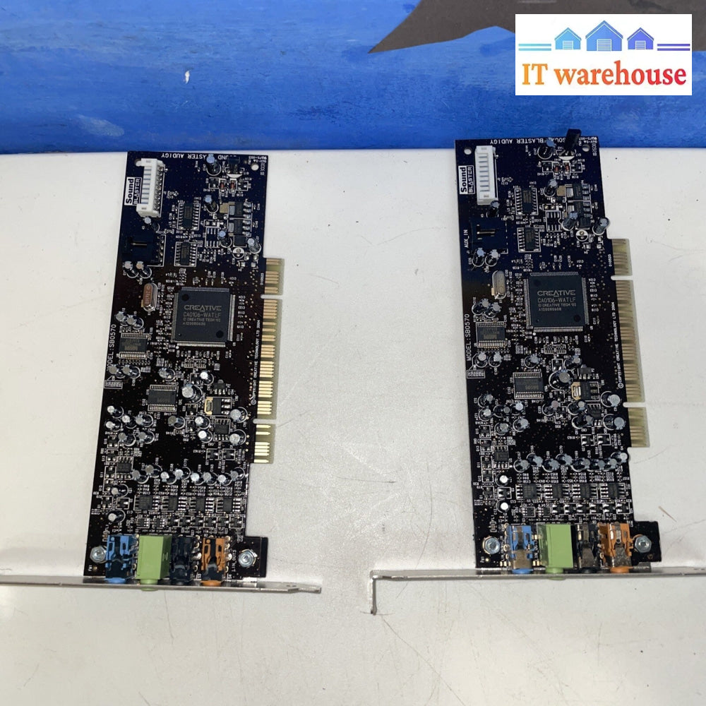 2 x   Creative Labs SB0570 Sound Blaster Audigy sound Audio Card Full Height