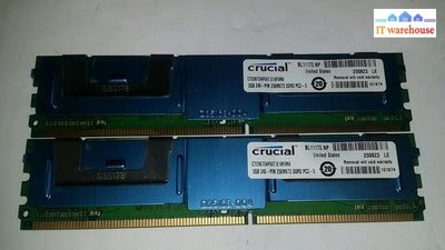 2 x Crucial 2GB ECC Fully Buffered DDR2 667 PC2 5300 Server Memory CT25672AF667