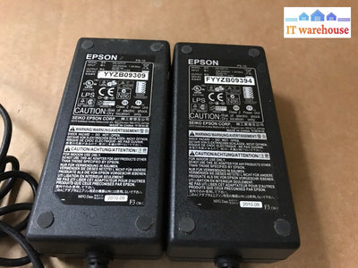 2 x GENUINE Epson 12Vdc 3.5A AC Power Supply DA-42Y12 @@@