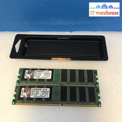 2 x Kingston ValueRAM 512MB DIMM 400 MHz DDR Memory (KVR400AK2/1GR)