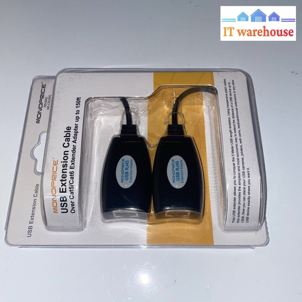 2 x Mono price USB Extension Cable MP-CA3210 USB RJ45 NIB