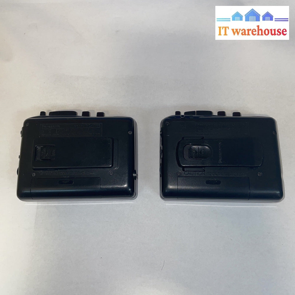 2 x Panasonic Tape player AM/FM Radio Auto Reverse Walkman RQ-V187/V186