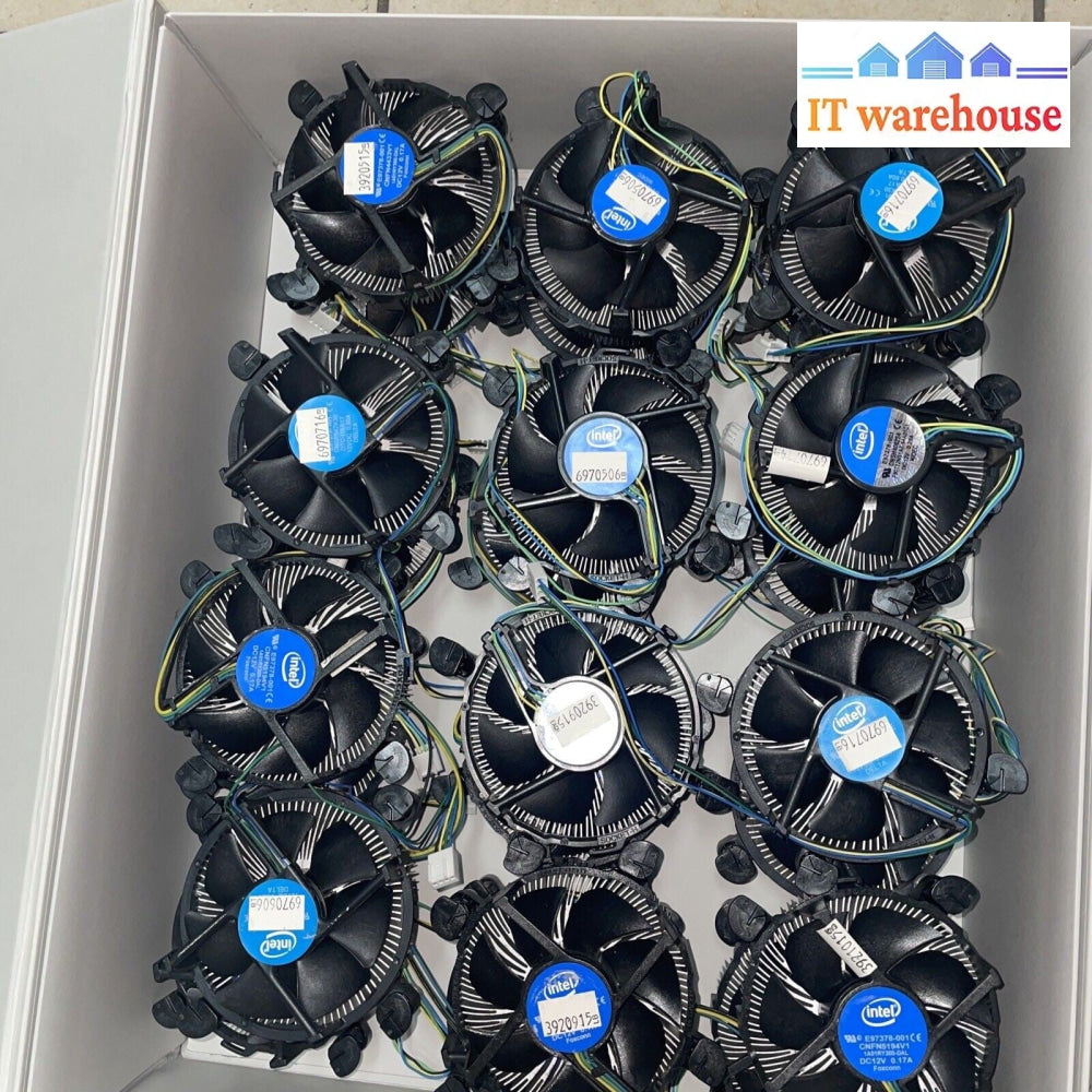 24×  Genuine INTEL E97378-001 Cooling Fan LGA 1151, 1150, 115X, 775 CPU Heatsink
