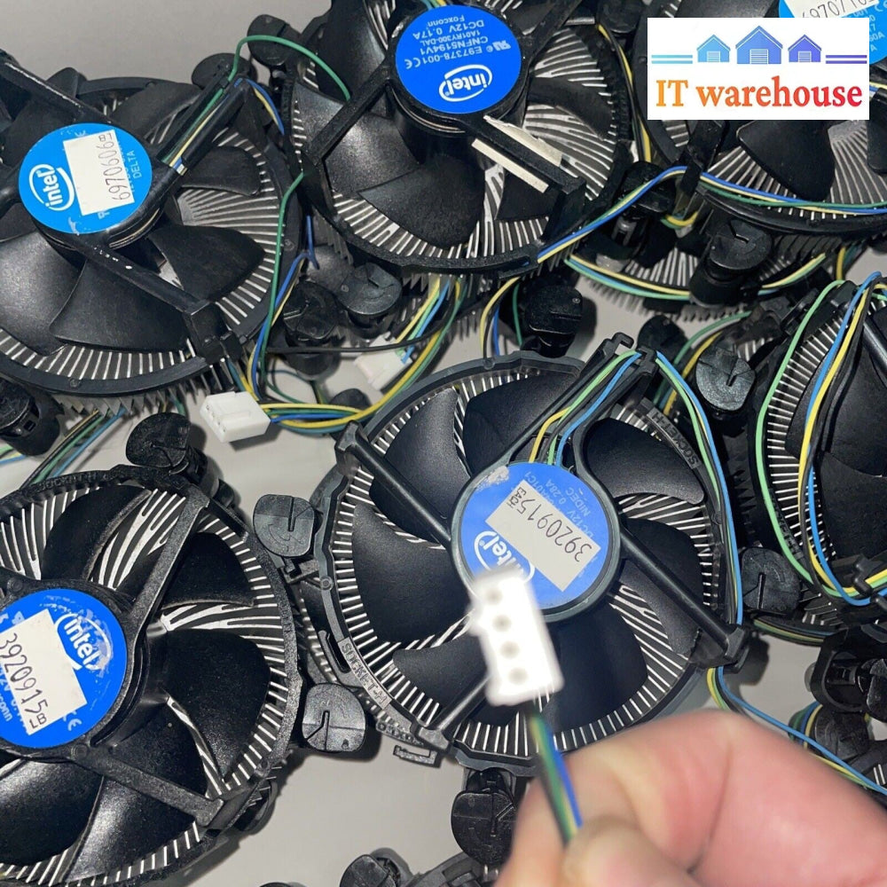 24×  Genuine INTEL E97378-001 Cooling Fan LGA 1151, 1150, 115X, 775 CPU Heatsink