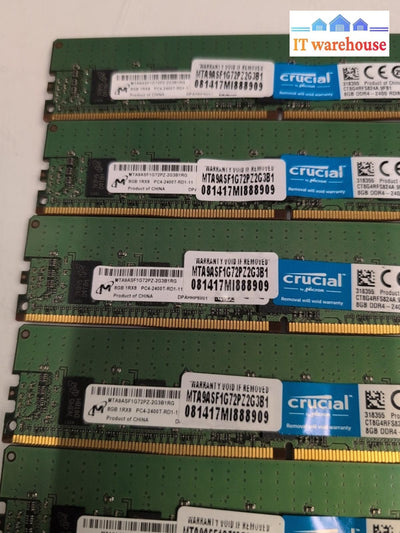 24GB (3x8GB) Micron PC4-2400T-RD1-11 ECC Server Memory MTA9ASF1G72PZ-2G3B1RG -