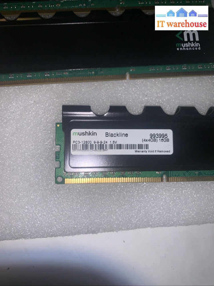 24GB=6×4GB Mushkin Blackline DDR3-1600 PC3-12800 9-9-9-24 gaming Desktop Memory