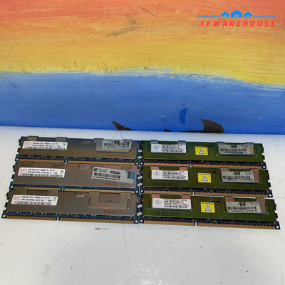 24GB= 6x 4GB HP 500203-061 DDR3-1333 PC3-10600R Memory （for servers）