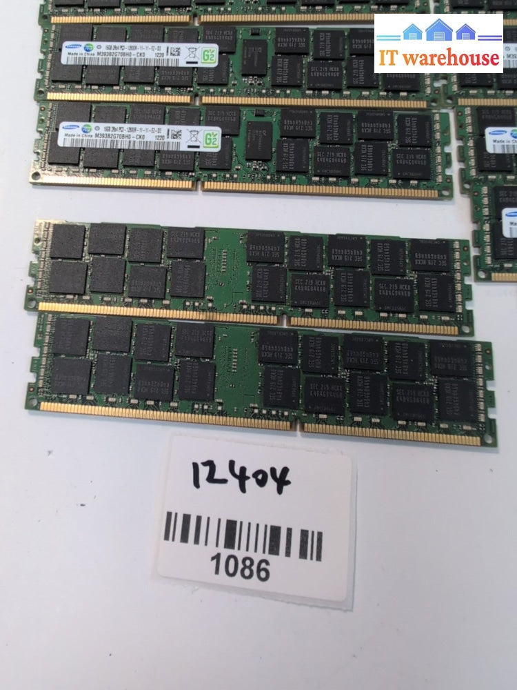 256GB (16x16GB) SAMSUNG M393B2G70BH0-CK0 2RX4 PC3-12800R SERVER MEMORY RAM -