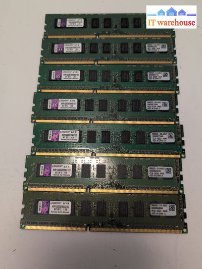 28GB (7X 4GB) Kingston  KVR1333D3E9SK3/12G Kit3 PC3-10600 DDR3 ECC Server RAM -
