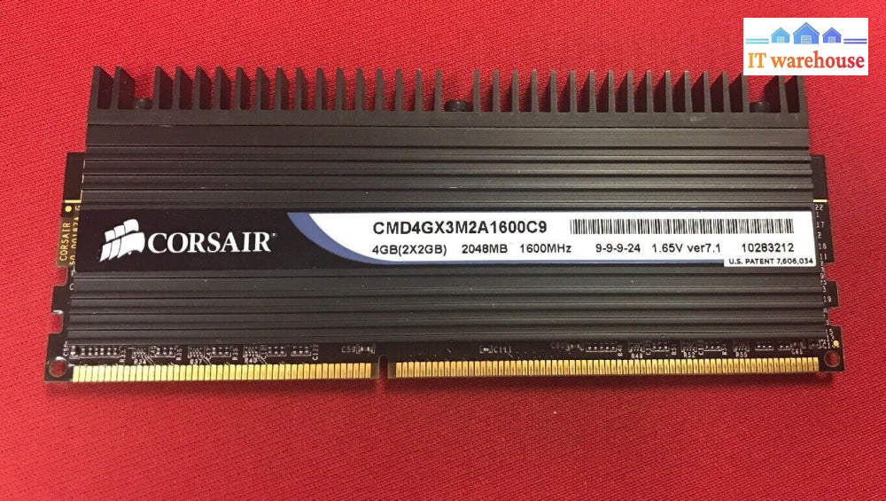 2GB Corsair PC3-12800 (CMD4GX3M2A1600C9) DDR3 Memory for desktop computer