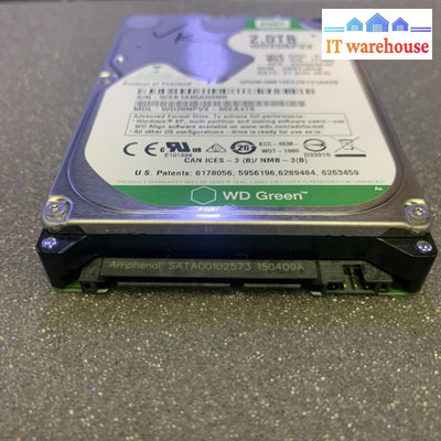2TB WD Green WD20NPVX 2.5” SATA HDD Hard Drive 5400RPM (Thicker) (1K+ days left)